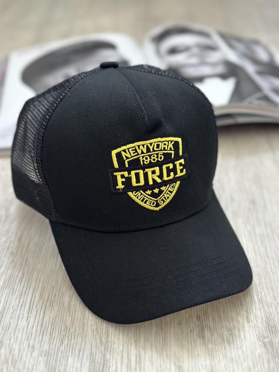 Кепка-тракер с сеточкой Forge NY 56-61 см Черный/Желтый (8094) - фото 1 Кепка-тракер с сеточкой Forge NY 56-61 см Черный/Желтый (8094) - фото 1