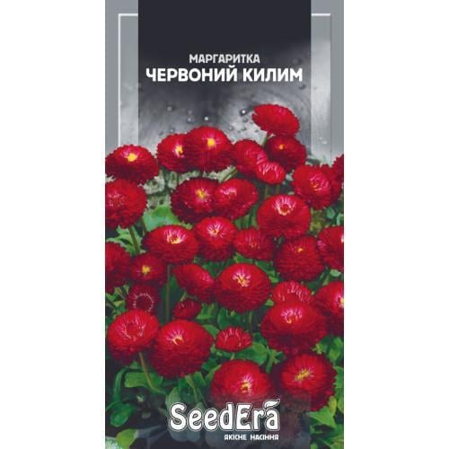 Насіння квітів Сімейний сад Маргаритка Червоний килим 0,1 г (CS-1088)