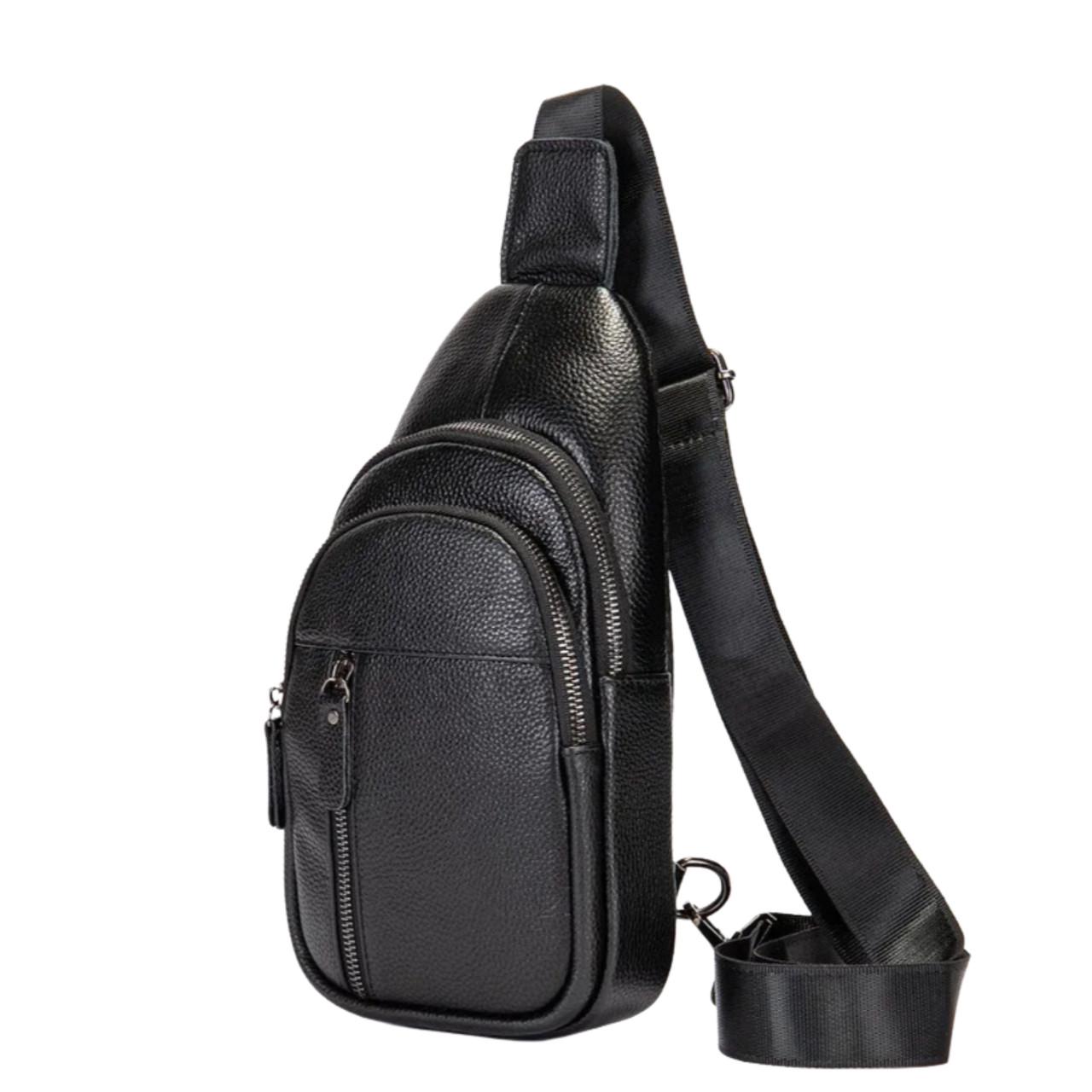 Чоловіча сумка Lorian через плече з регульованим плечовим ременем з натуральної шкіри Чорний (LR 259145-black) - фото 9 Чоловіча сумка Lorian через плече з регульованим плечовим ременем з натуральної шкіри Чорний (LR 259145-black) - фото 9