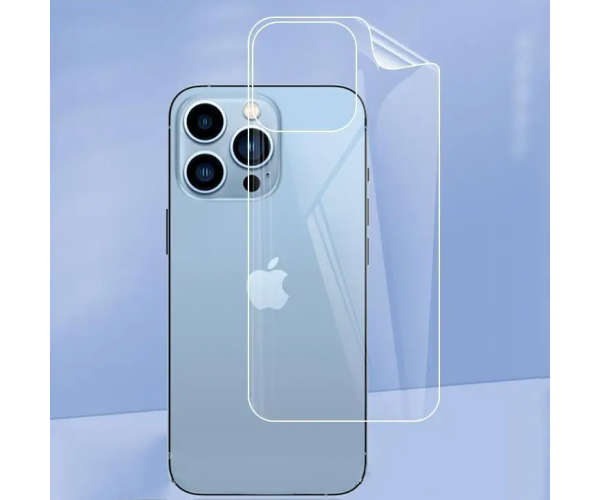 Противоударная гидрогелевая пленка Hydrogel Film для Apple iPhone 14 Pro на заднюю панель Transparent
