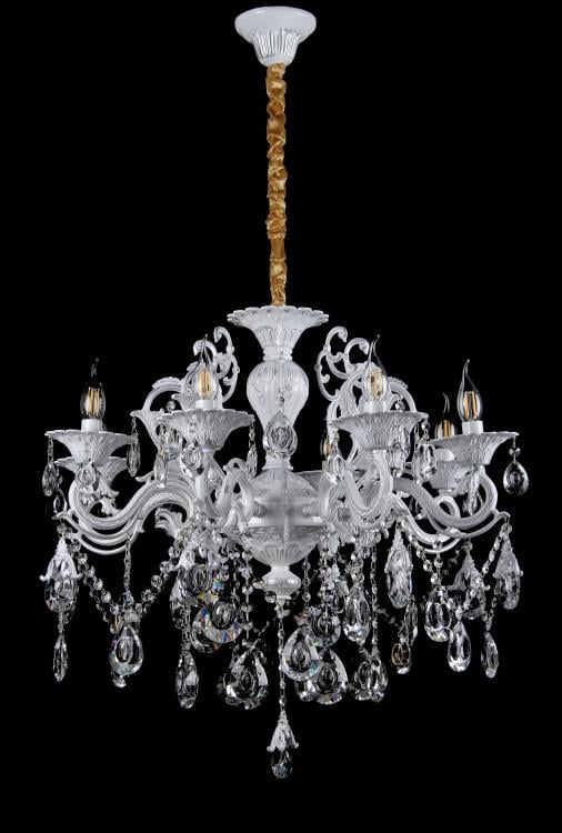 Люстра свеча Ray L555/8 WT+SL (IR007032)