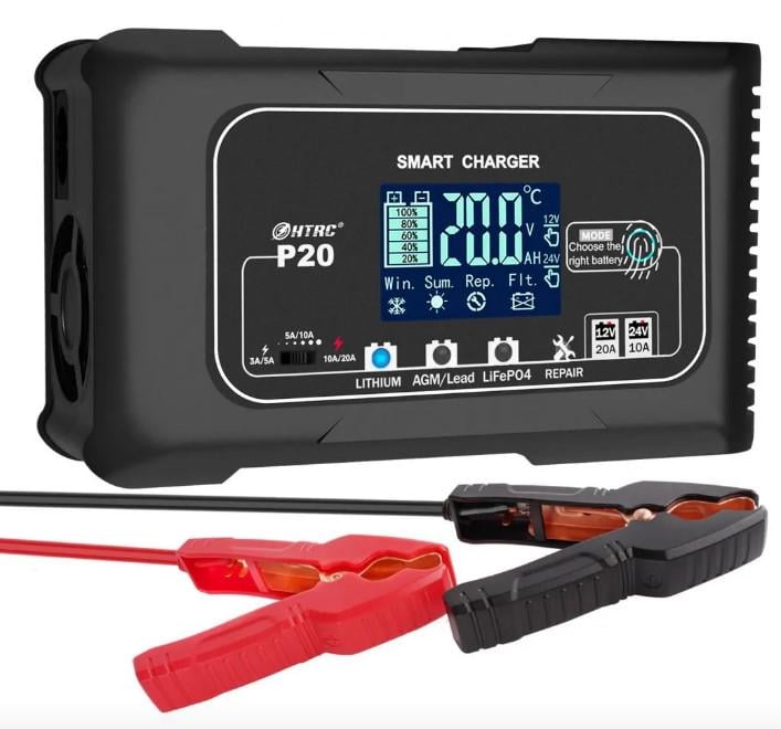 Зарядное устройство HTRC P20 ток 20A/10A/5A для 12/24 В (2104618915) Зарядное устройство HTRC P20 ток 20A/10A/5A для 12/24 В (2104618915)