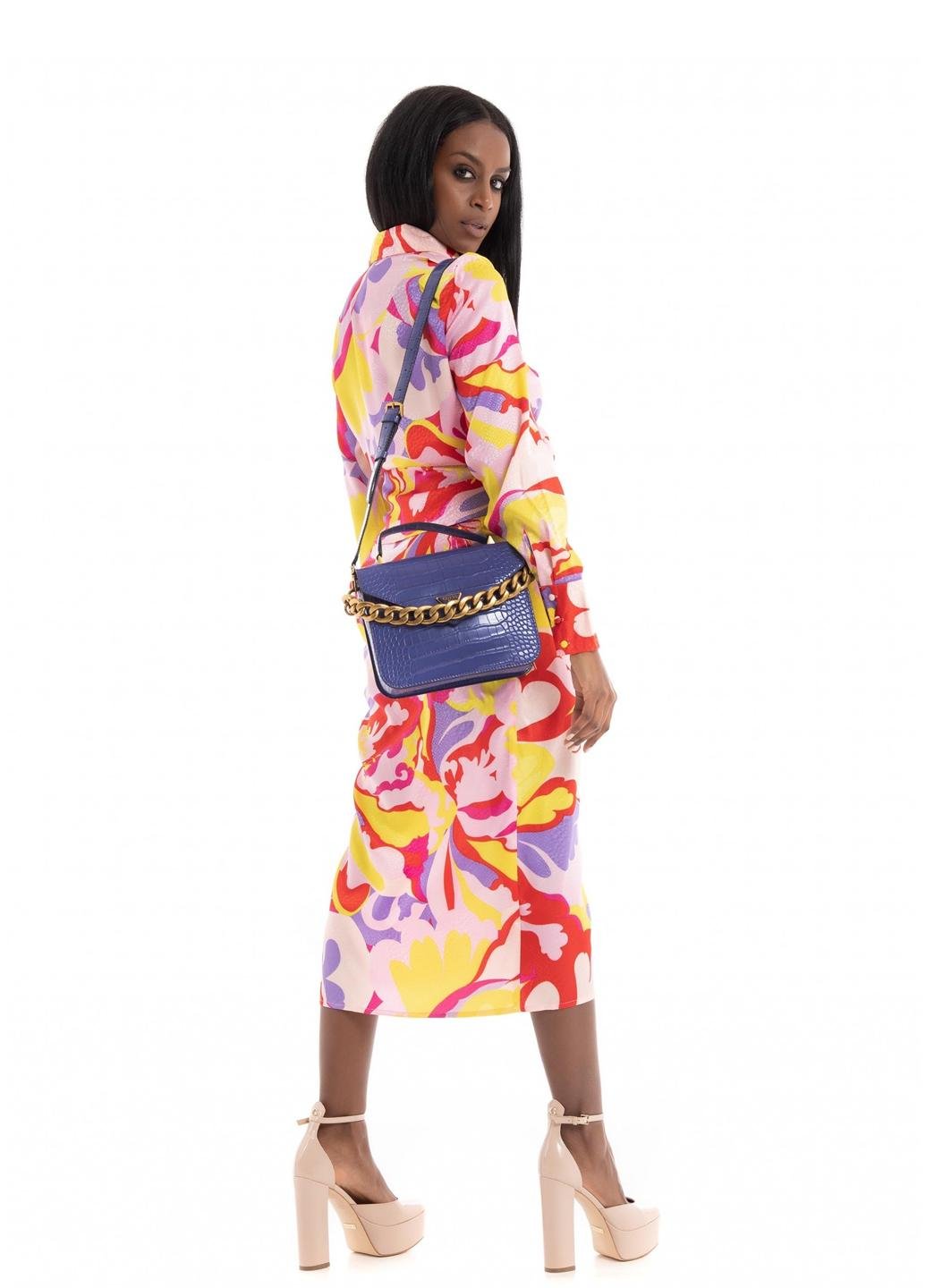 Сумка крос боді жіноча з еко шкіри Guess RETOUR TOP HANDLE FLAP HWCC8664200-VIO Фіолетовий - фото 3 Сумка крос боді жіноча з еко шкіри Guess RETOUR TOP HANDLE FLAP HWCC8664200-VIO Фіолетовий - фото 3