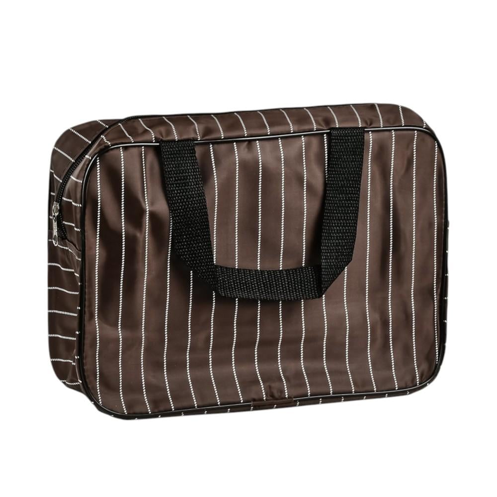 Косметичка Stenson Stripes 26х18х9,5 см Коричневый (R33394)