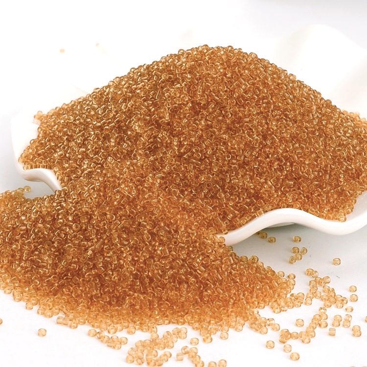 Бисер прозрачный 2 мм 50 г Золотистый (БР0002п49)