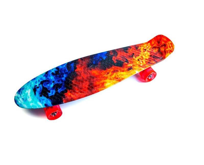 Пенниборд со светящимися колёсами Nickel 27 Fire and Ice (439580354)