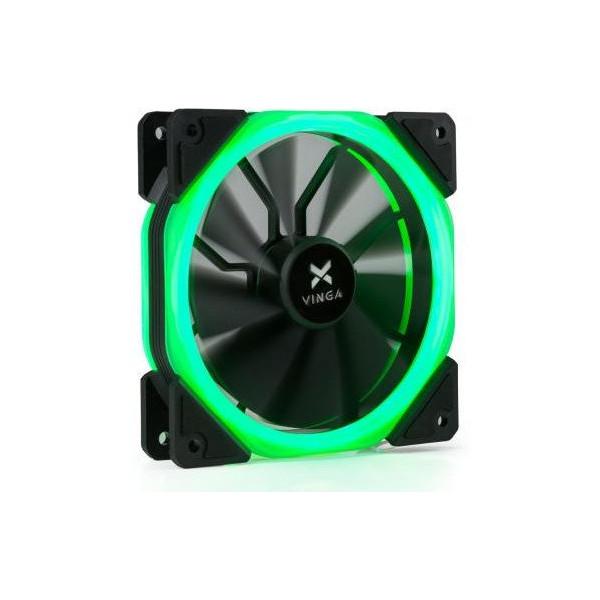 Кулер Vinga LED fan-02 Green - фото 1