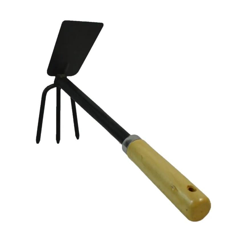 Ручная сапа-культиватор садовая двусторонняя с деревянной ручкой (25803273) Ручная сапа-культиватор садовая двусторонняя с деревянной ручкой (25803273)