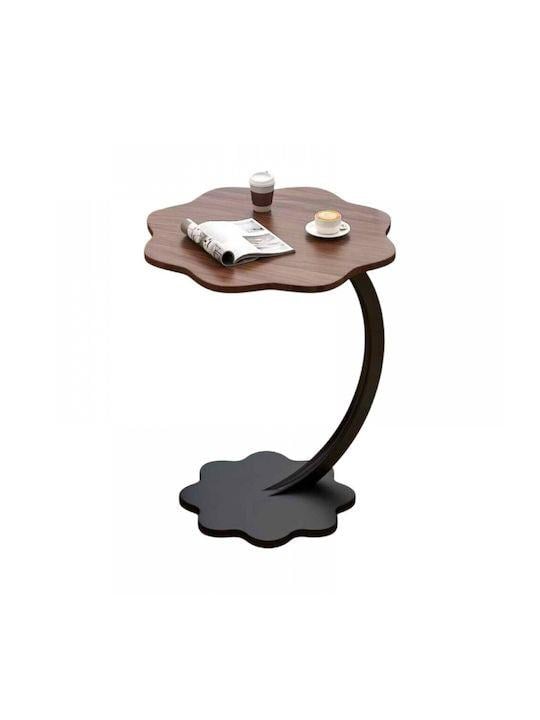 Стол журнальный 40х30х60 см Коричнево-черный (17577)