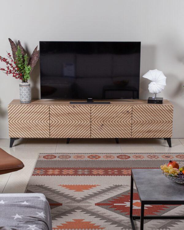 Тумба под телевизор ABETO Дуб артизан (ART2114) Тумба под телевизор ABETO Дуб артизан (ART2114)