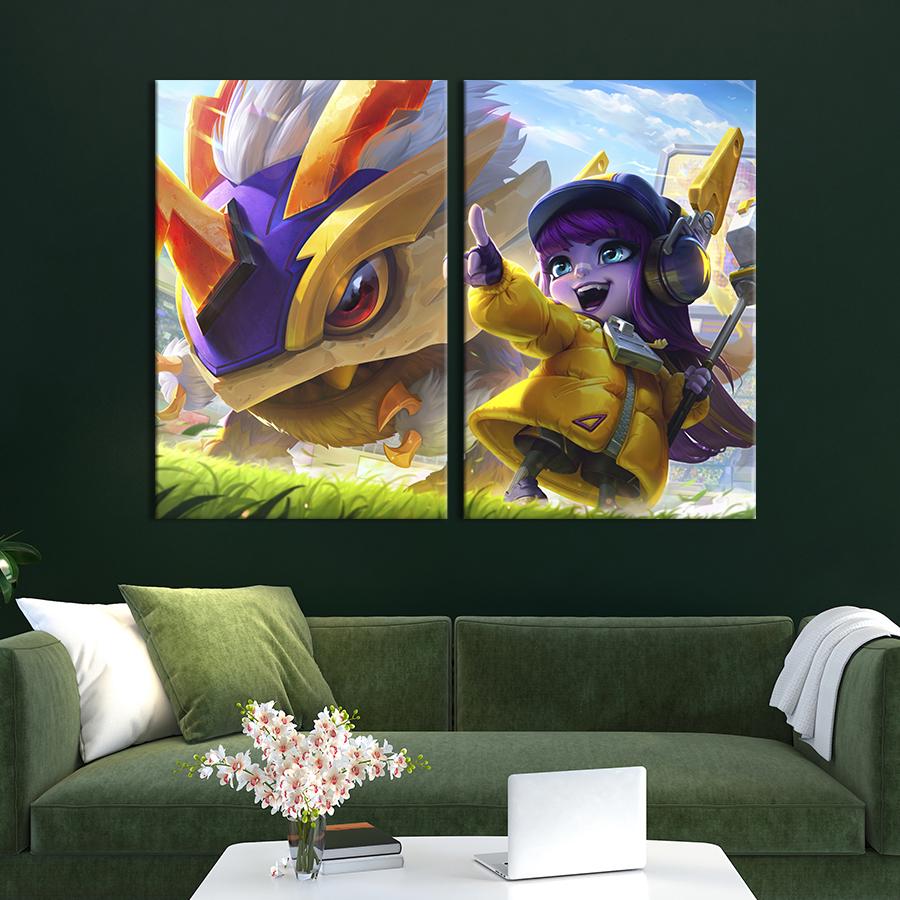 Картина на холсте Укротитель монстров, League of Legends 71x51 см (1462-2)