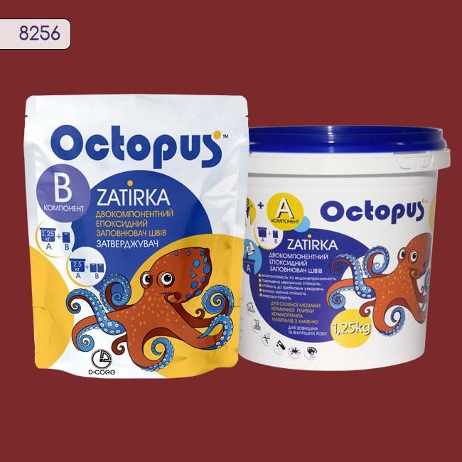 Затирка для плитки Octopus Zatirka 8256 епоксидна 1,25 кг