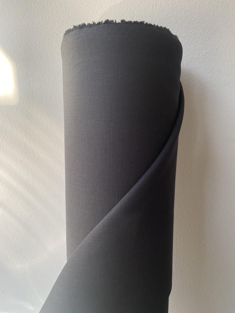 Ткань LINEN PLUS 56% льна и 44% хлопка 143 см 948/147 Черный - фото 4 Ткань LINEN PLUS 56% льна и 44% хлопка 143 см 948/147 Черный - фото 4