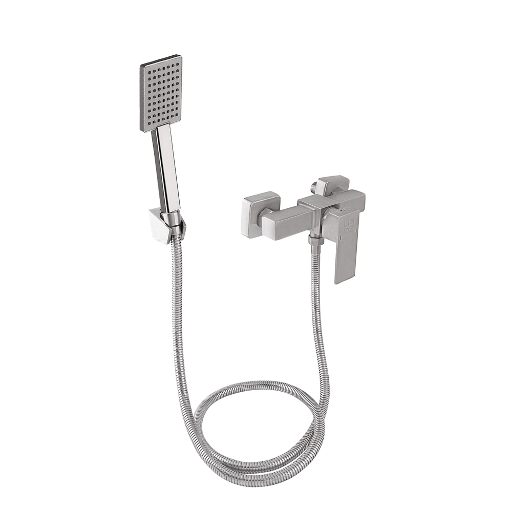 Змішувач для душу Lidz Kubis 010 Nickel (34632)