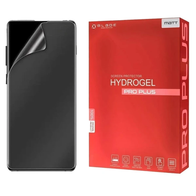 Гидрогелевая плёнка на экран матовая 3D противоударная PRO PLUS (matt) для Motorola G32 FRONT FULL MATTE - фото 1