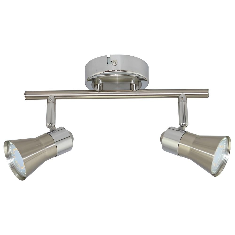 Спот Lemanso ST186/2 двойной GU10 50W Хром матовый (12491)