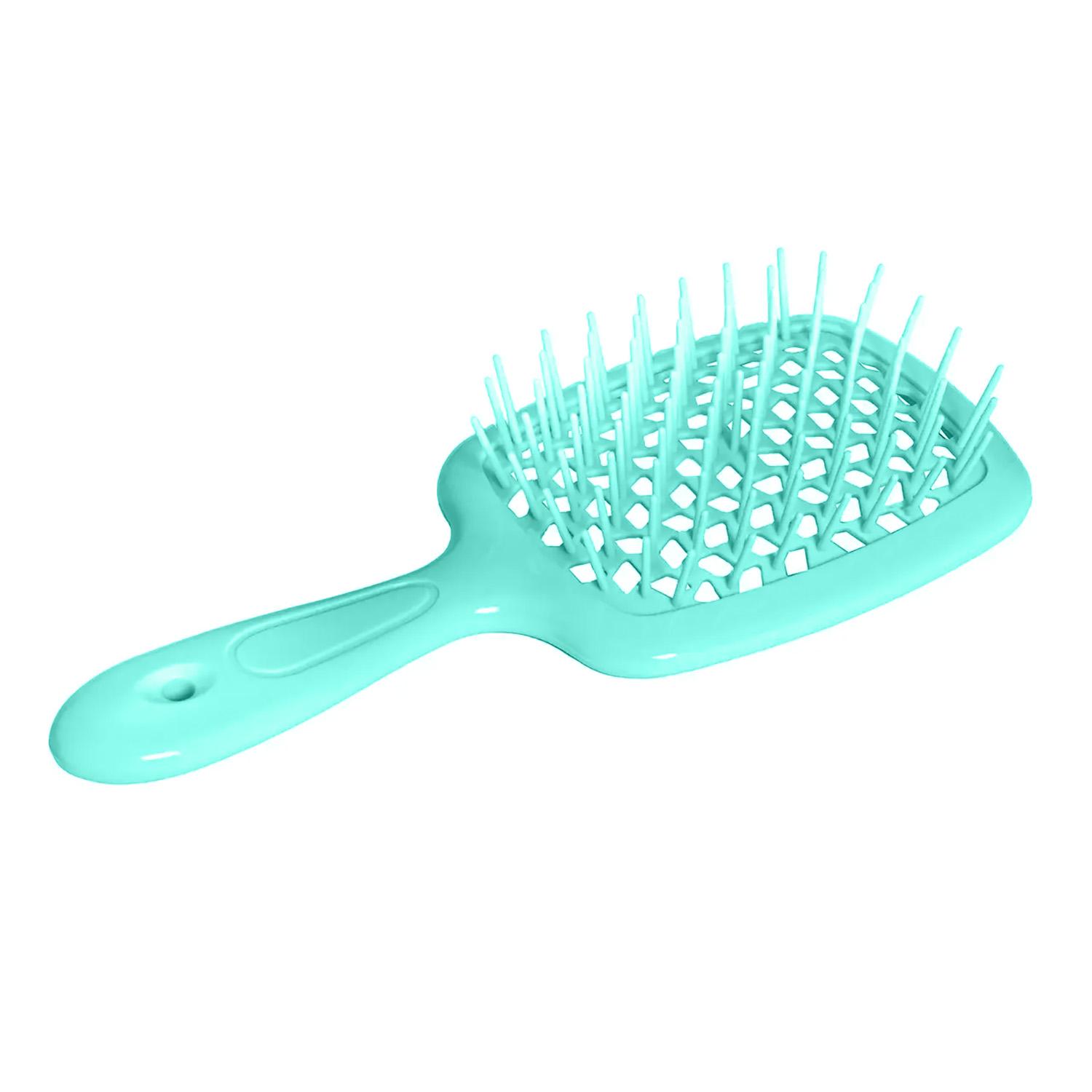 Расческа-щетка для волос Superbrush Plus Hollow Comb Бирюзовый (86730) - фото 1