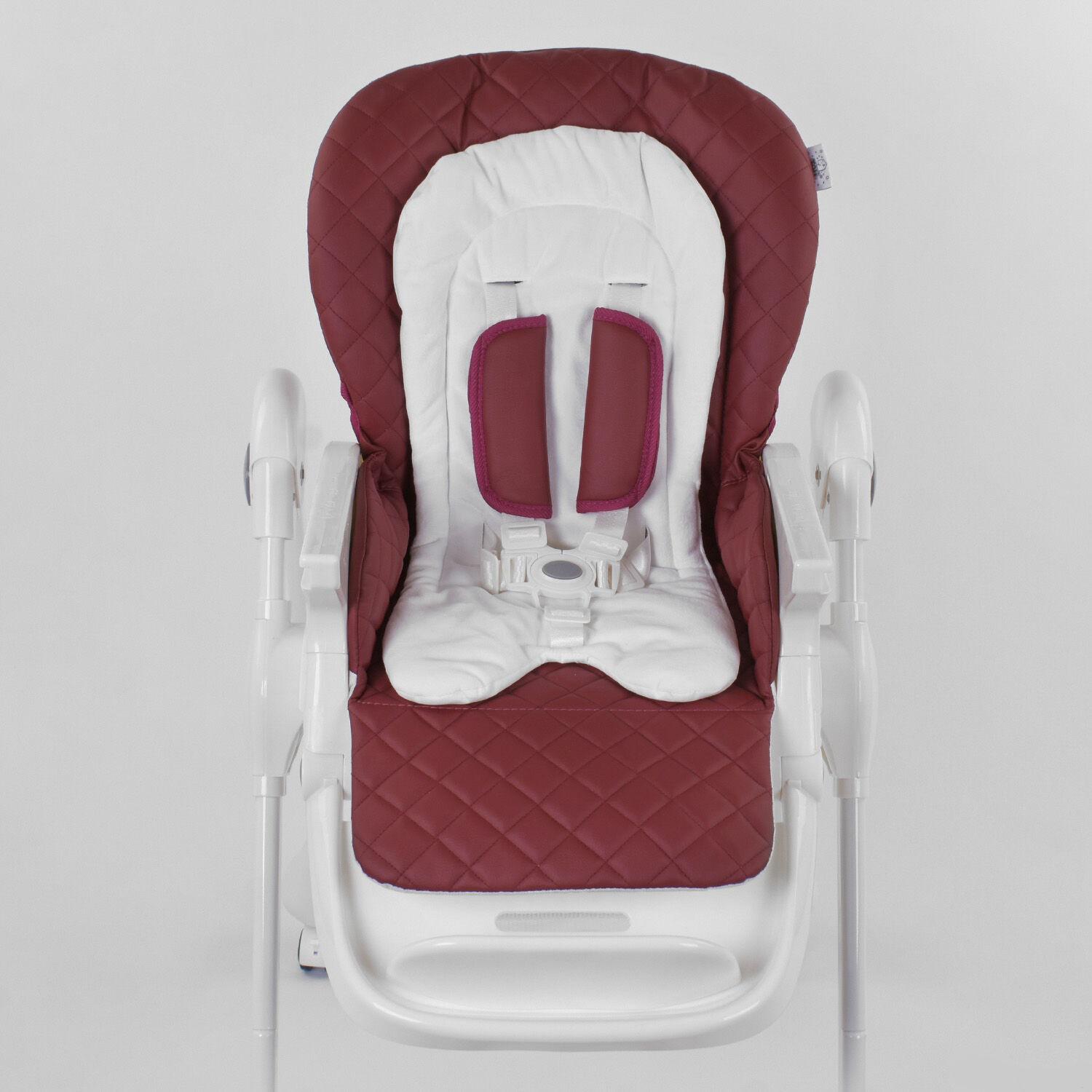 Стульчик для кормления Toti W-22019 Burgundy/White (96508) - фото 4