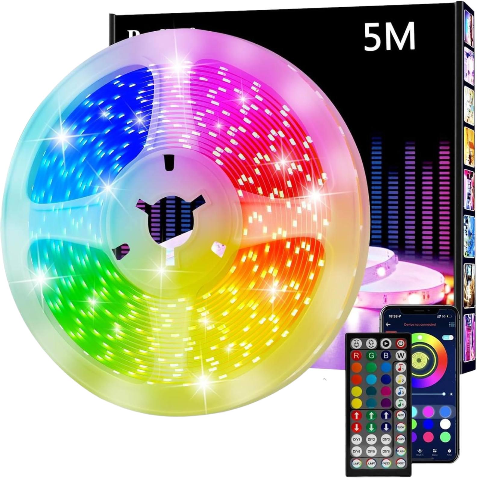Лента светодиодная отрезная RGB с пультом дистанционного управления 5 м