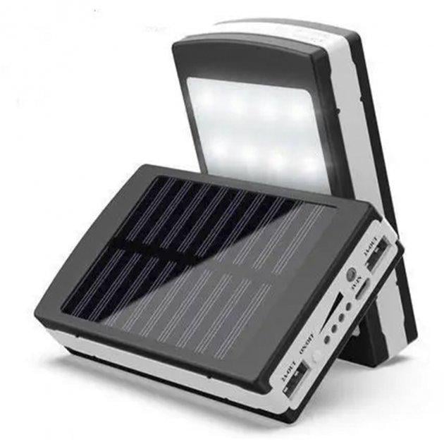 Повербанк Solar Charger із сонячною панеллю та Led лампою 20 000 mah - фото 3