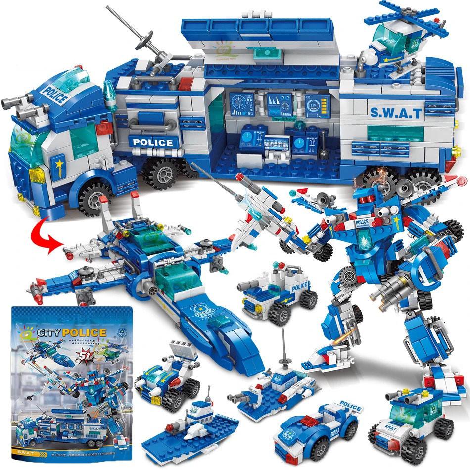 Конструктор Lele Brother Поліцейська ділянка 700 деталей 8в1 (26606987)