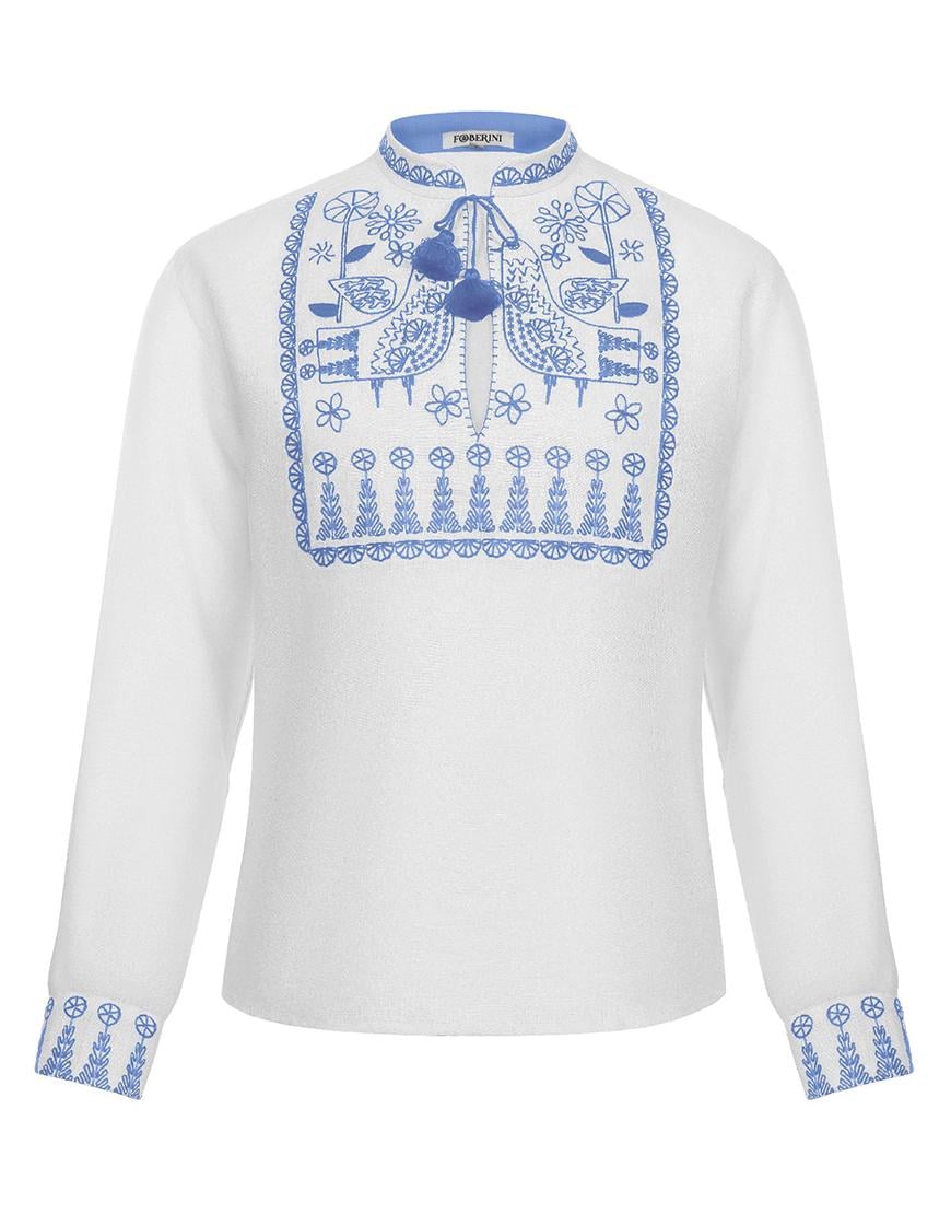 Сорочка чоловіча Зозуля FOBERINI біла L-XL