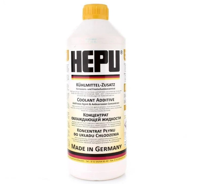 Антифриз концентрат Hepu G11 1:1 -37°C 1,5 л Жовтий (P999-YLW)