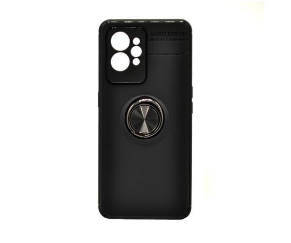 Чехол Auto Focus 360 Rotating Ring для Realme GT2 Pro Черный