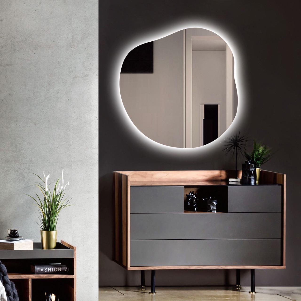 Дзеркало безрамне Art-Com з LED підсвічуванням 550 мм (БРЛ 12) - фото 1 Дзеркало безрамне Art-Com з LED підсвічуванням 550 мм (БРЛ 12) - фото 1