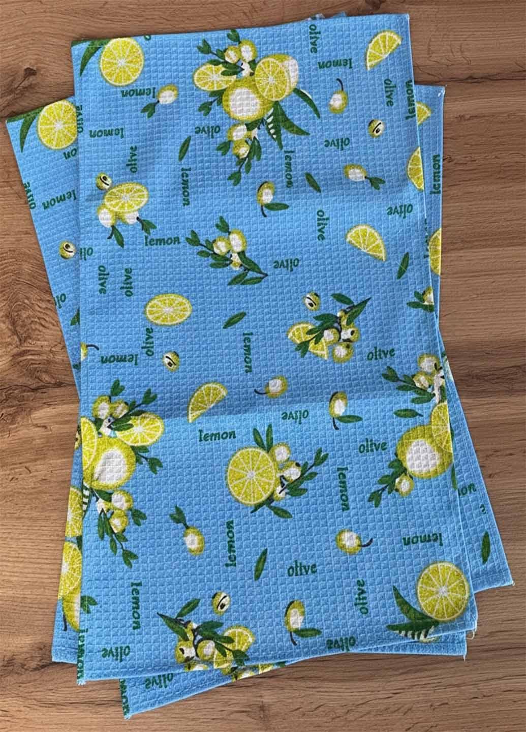 Полотенца вафельные Оливки 55х36 см 4 шт.