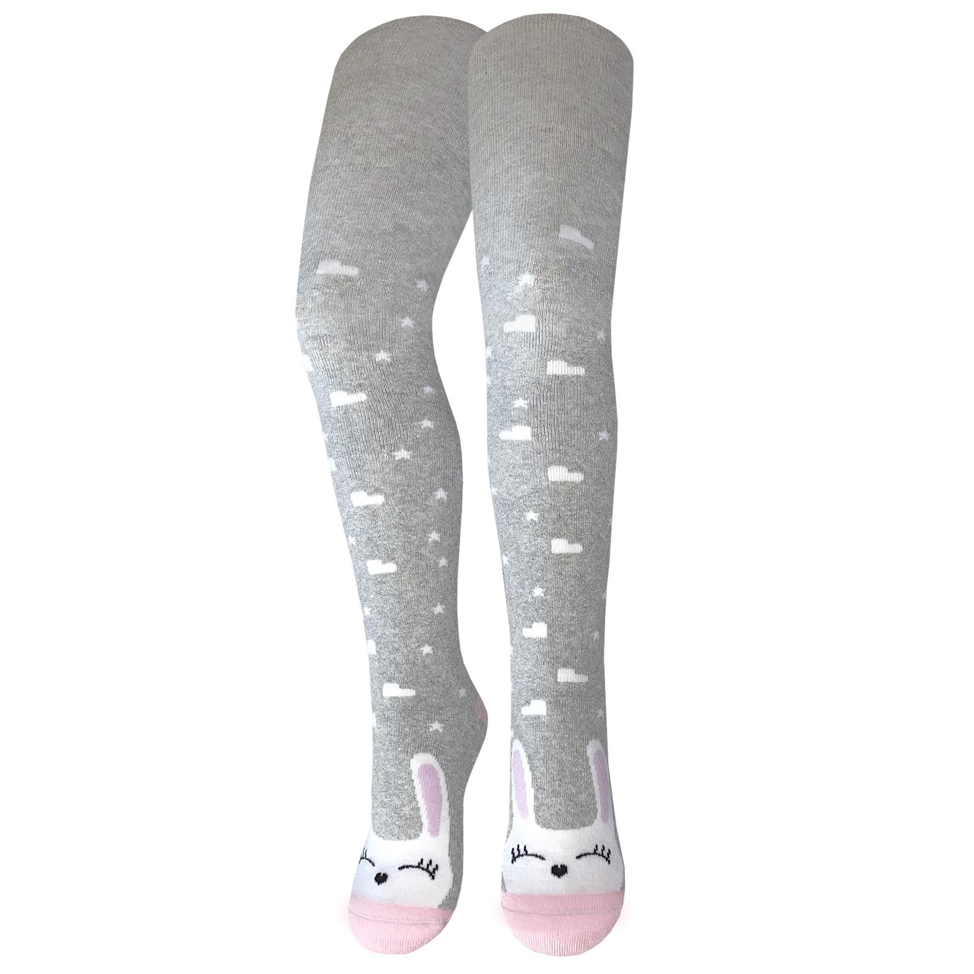 Колготки детские махровые Легка Хода 8228 104-112см Серебро-меланж