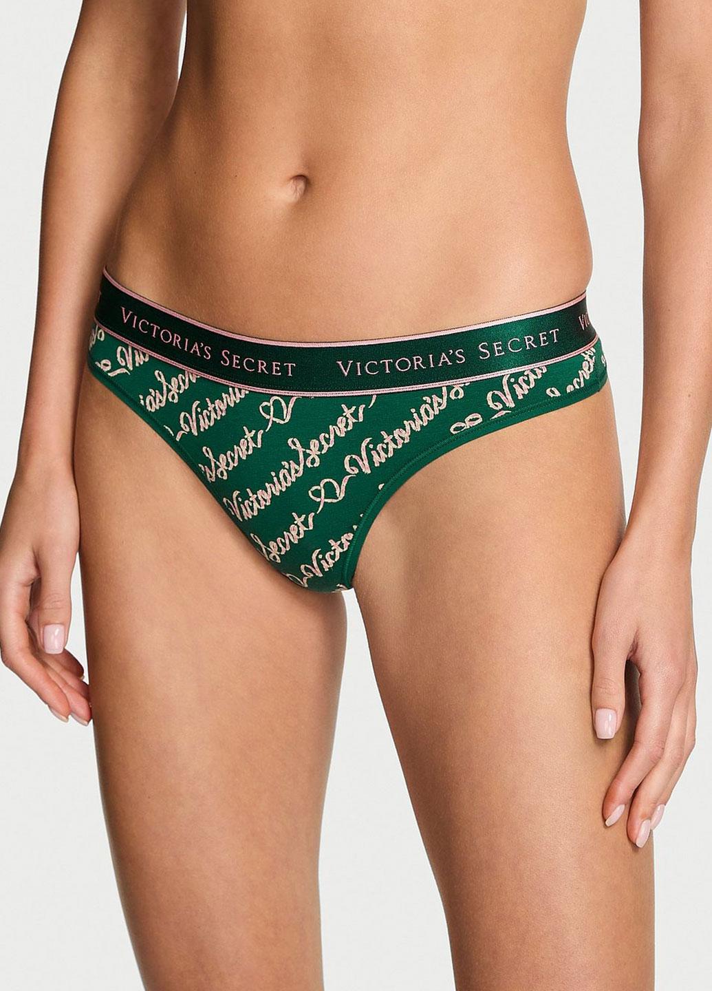 Трусики Victoria's Secret L Зеленый (7040000415918QJPL)