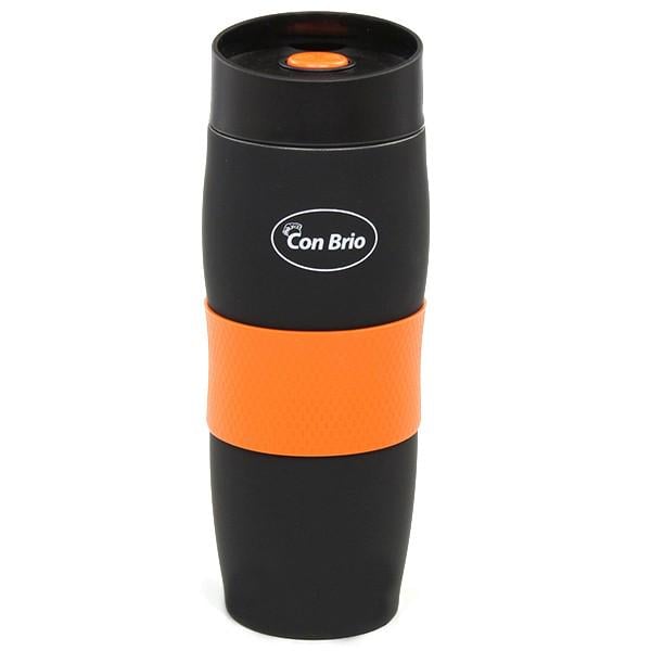 Термокружка Con Brio 380 мл Чорний з помаранчевим (366-CB) - фото 1