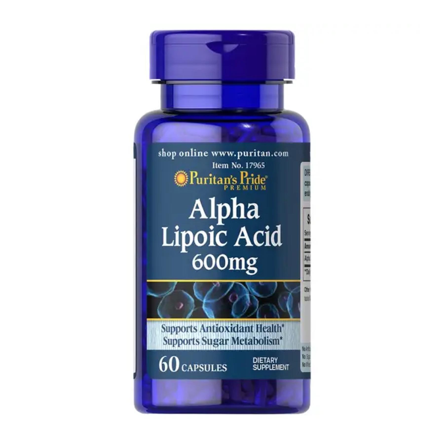 Натуральна добавка Alpha Lipoic Acid 600 mg 60 caps (2023-10-2518)