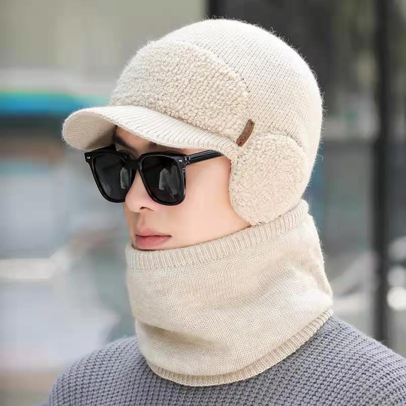 Шапка зимова з шарфом Narason р. 57-60 Бежевий (9566)