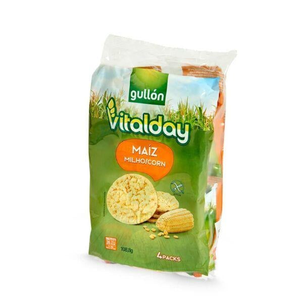 Хлебцы без глютена Gullon Vitalday Maiz кукурузные 108,8 г 4x25 г