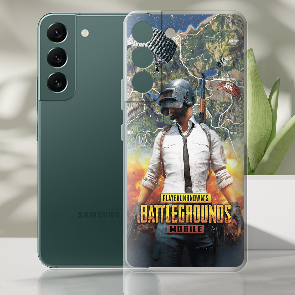 Чехол BoxFace Samsung Galaxy S22 (S901) PUBG Mobile Прозрачный силикон (44180-up2309-44180) - фото 2