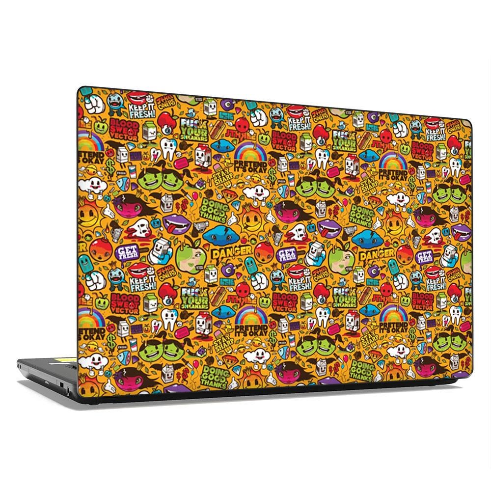 Декоративная наклейка на ноутбук 15,6" Psychedelic 380х250 мм (100083)