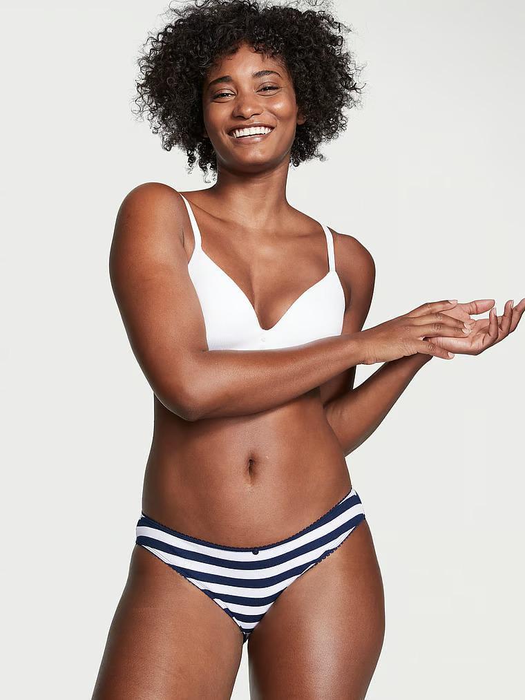 Трусики бикини Victoria's Secret Ribbed Cotton Bikini Panty XS Белый (26616163) Трусики бикини Victoria's Secret Ribbed Cotton Bikini Panty XS Белый (26616163)