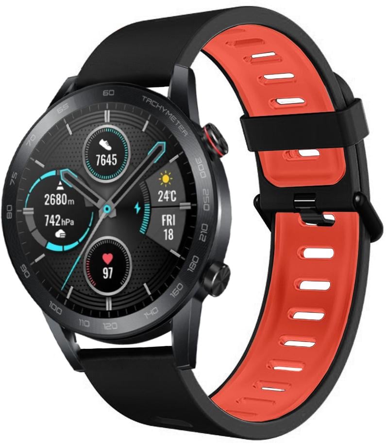 Ремешок Traf для Honor Magic Watch 2 46 мм Black/Red (20454)