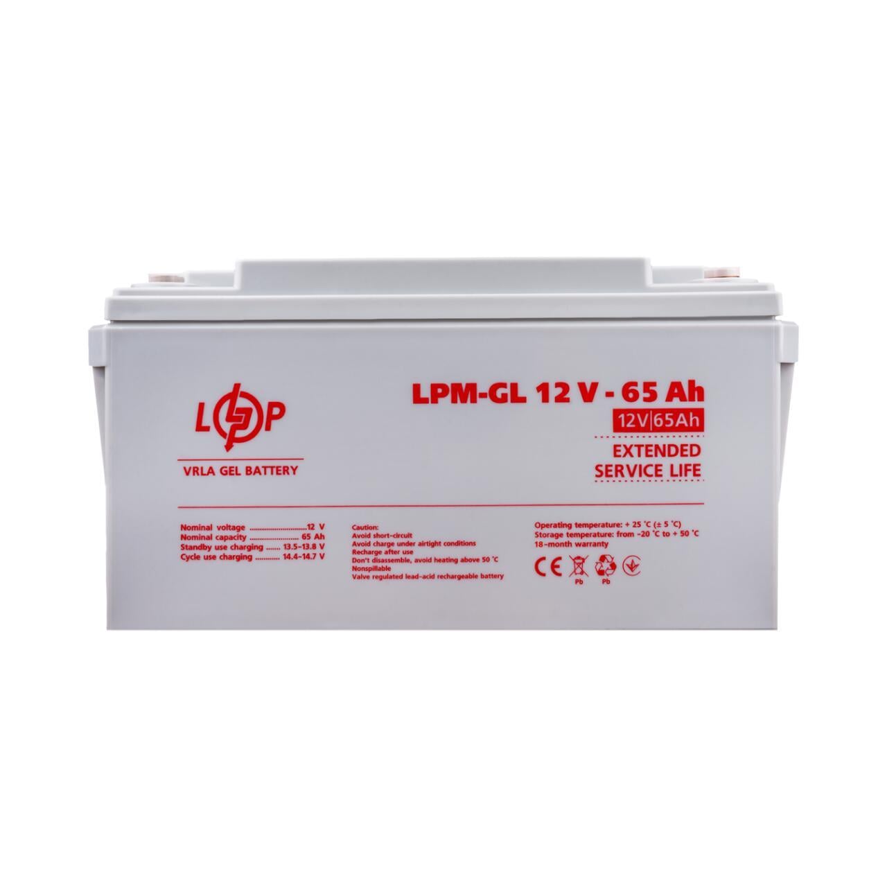 Акумулятор гелевий LPM-GL 12V-65 Ah (3121382085)