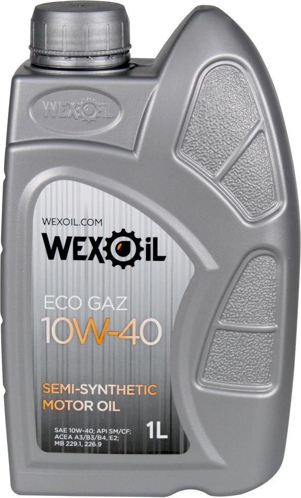 Моторна олива Wexoil Eco Gaz Sm/cf бензин/дизель 10W-40 1 л (1401114)