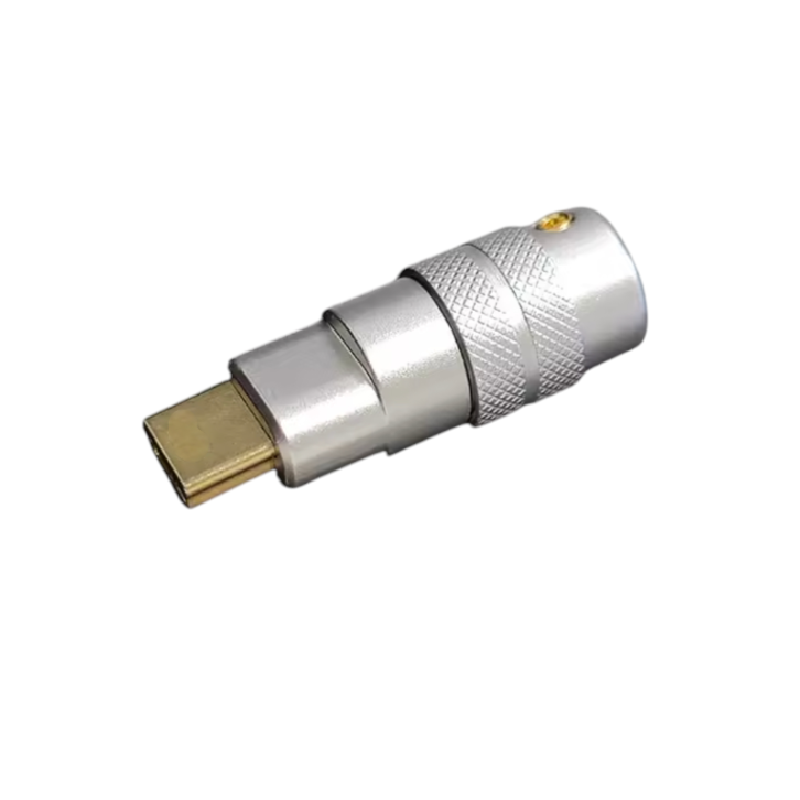 Роз'єм металевий I-Taki USB-C 4 контакти USB-CF2Y з покриттям 24К Gold 1 шт. Сріблястий (000049415_2)