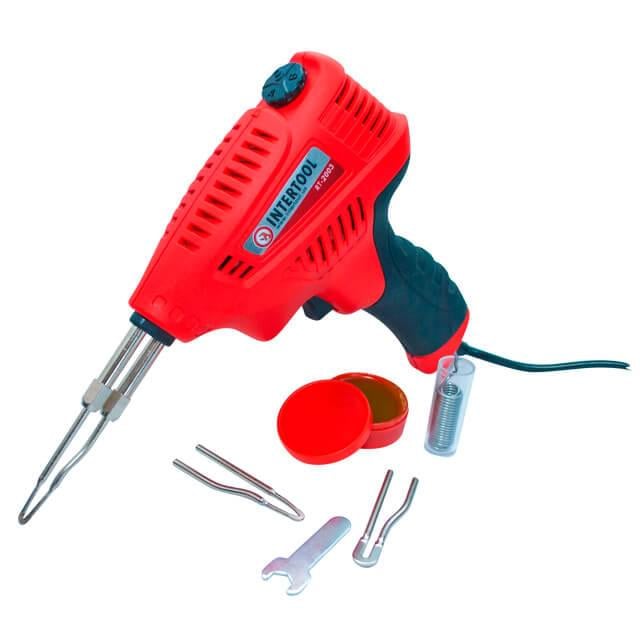 Паяльник импульсный Intertool RT-2003 с трансформатором 200 Вт 230 В 3-режима с комплектом насадок (127772) Паяльник импульсный Intertool RT-2003 с трансформатором 200 Вт 230 В 3-режима с комплектом насадок (127772)