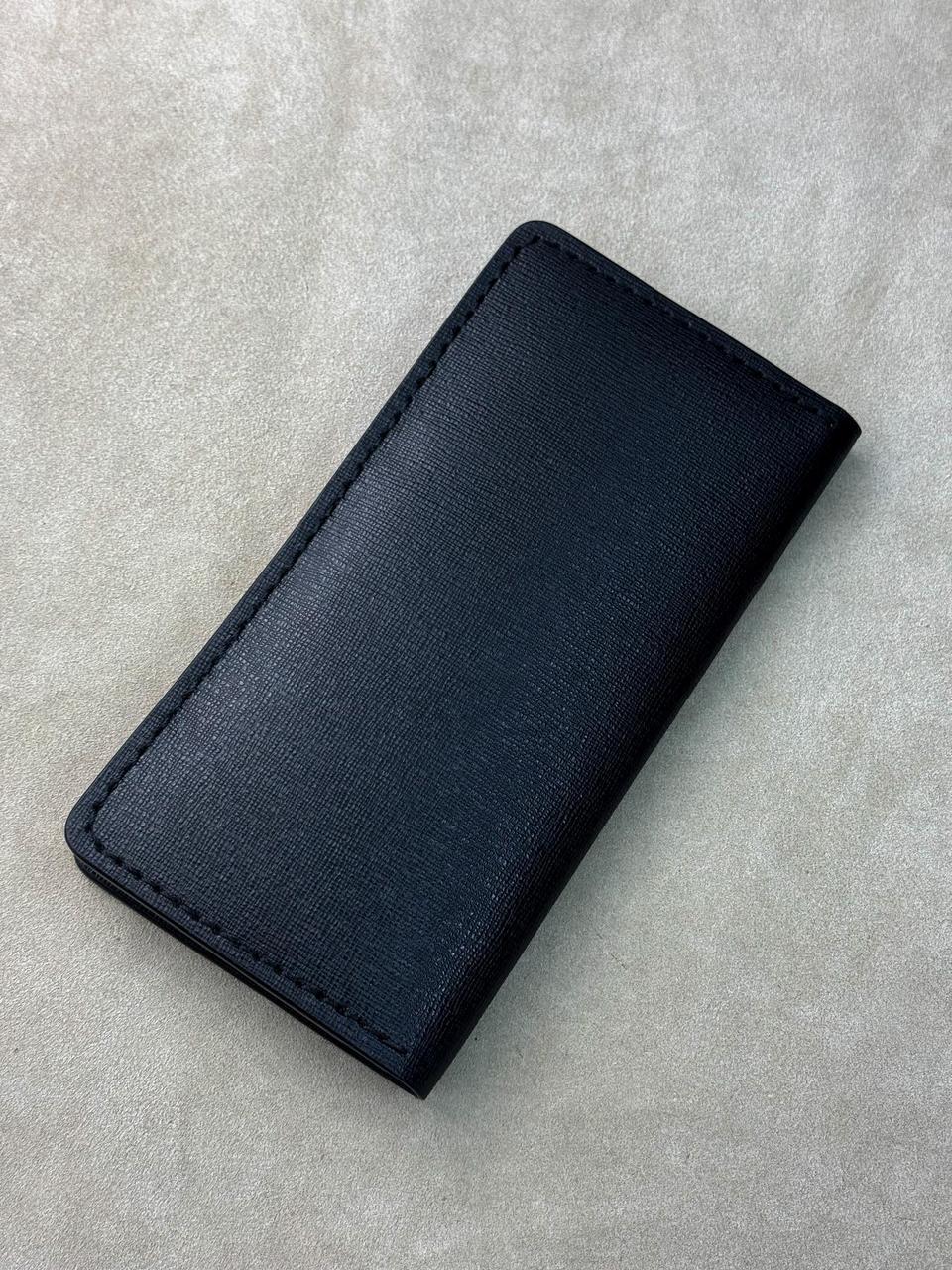 Портмоне чоловіче ручна робота з натуральної шкіри Saffiano Чорний (2664160043) - фото 2 Портмоне чоловіче ручна робота з натуральної шкіри Saffiano Чорний (2664160043) - фото 2