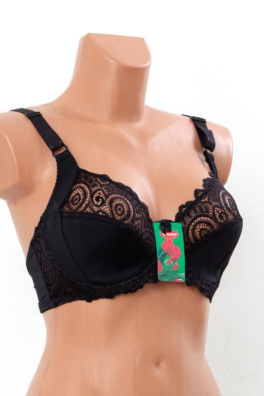 Бюстгальтер корбей з мереживом Носи Своє Чашка D 100D Чорний (15991)