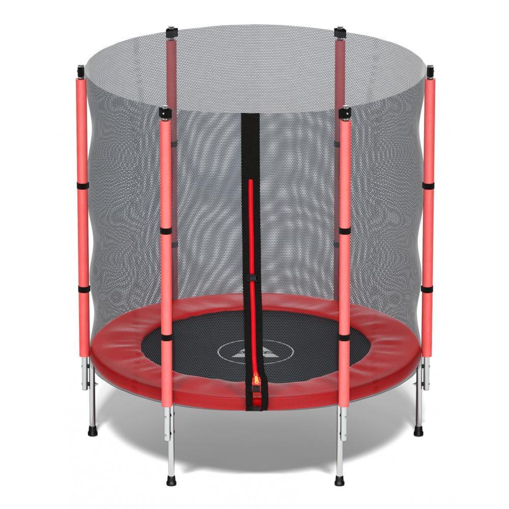 Батут детский Atleto с сеткой 140 см Красный (21000401) - фото 2 Батут детский Atleto с сеткой 140 см Красный (21000401) - фото 2