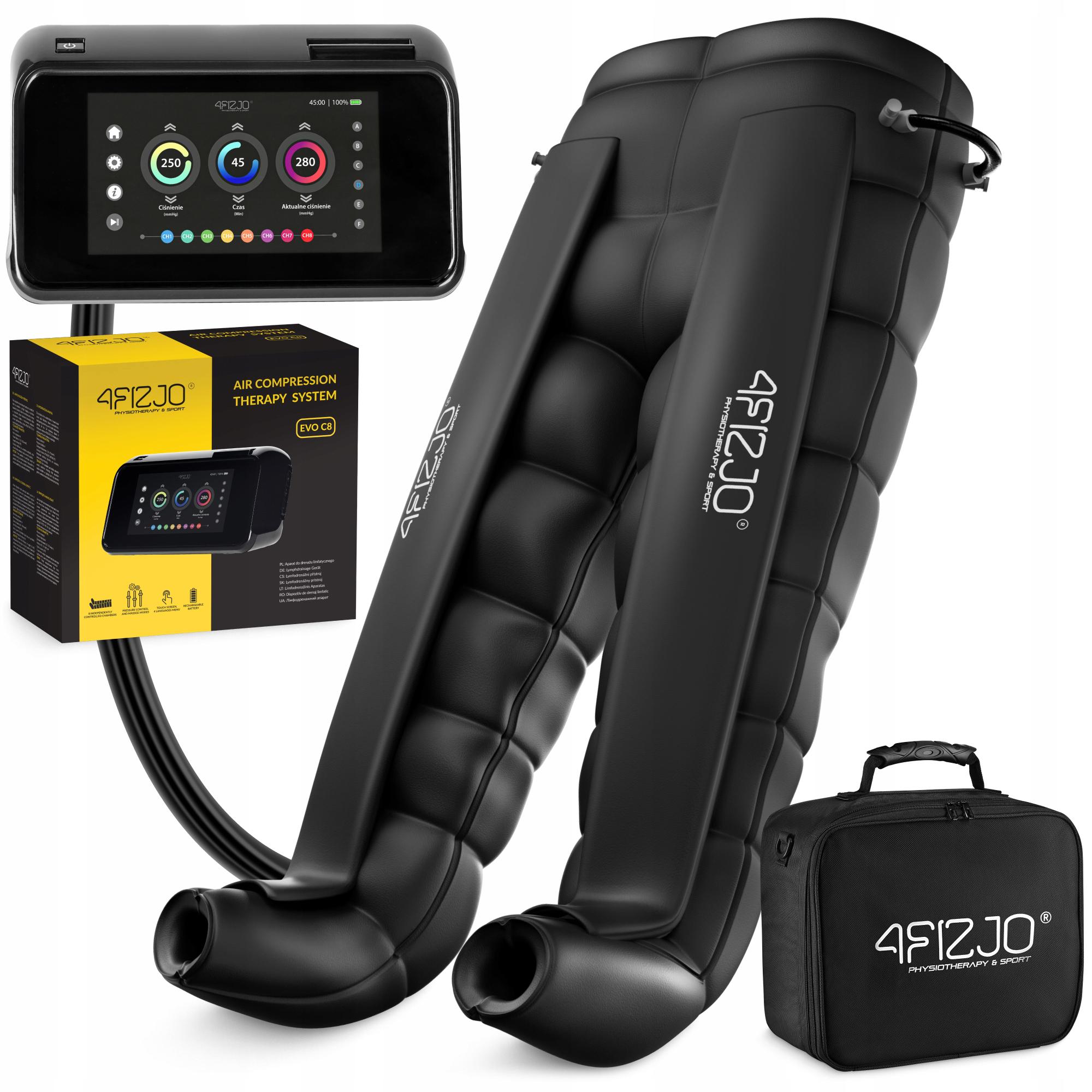 Апарат для пресотерапії та лімфодренажу 4fizjo 8-и камерний EVO-C8 (P-5905973404686) - фото 6 Апарат для пресотерапії та лімфодренажу 4fizjo 8-и камерний EVO-C8 (P-5905973404686) - фото 6