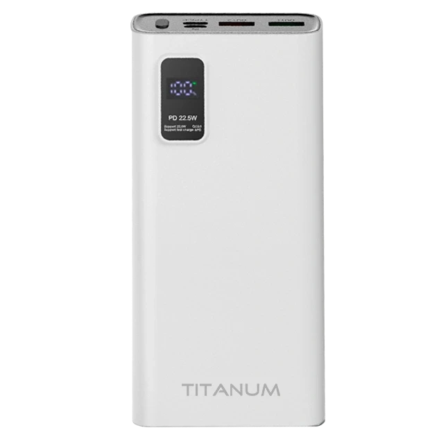 Повербанк TITANUM 727S 20 000 мАг White (2998243051) Повербанк TITANUM 727S 20 000 мАг White (2998243051)