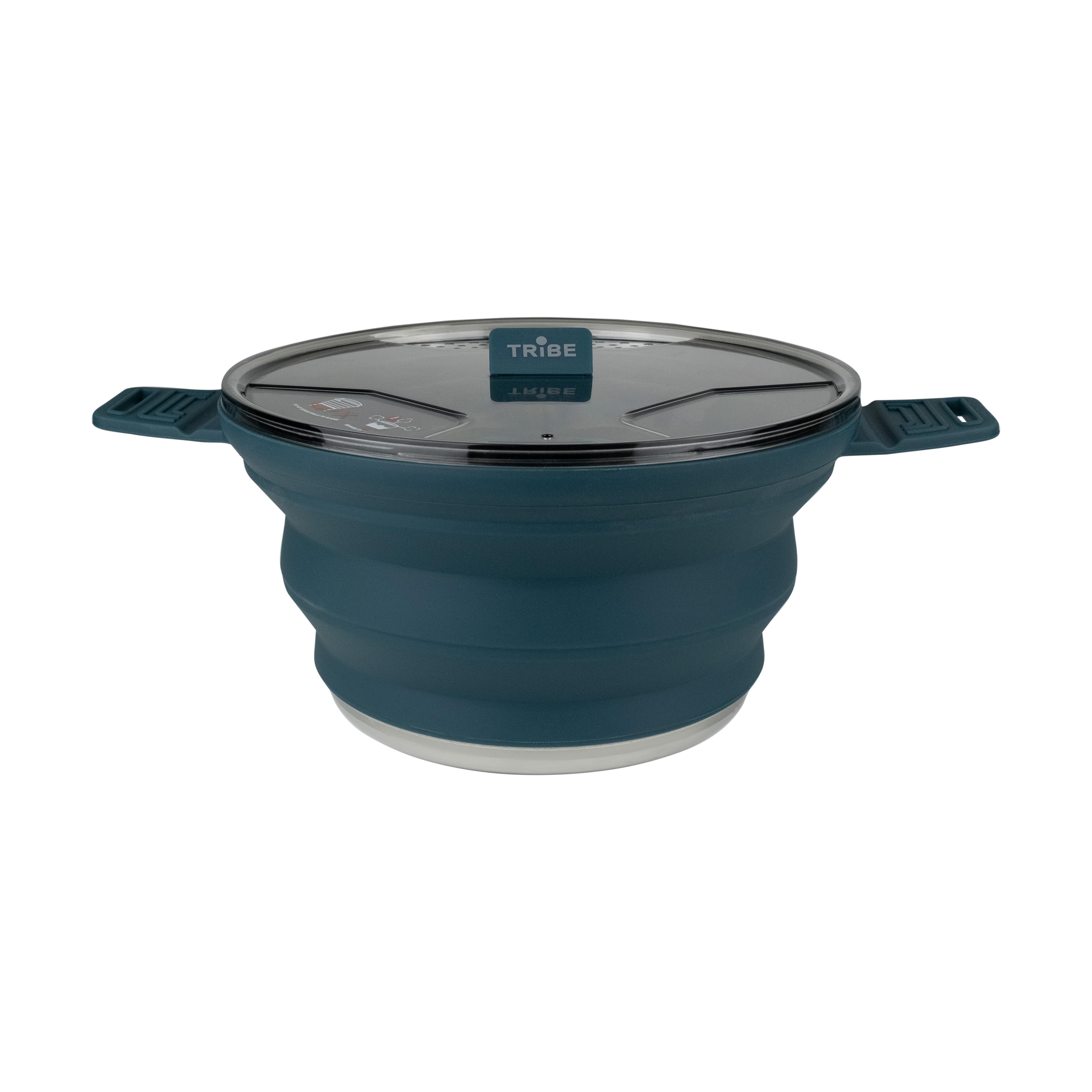Кастрюля Tribe Collapsible Pot силиконовая 2,5 л (T-FF-0025-ocean) Кастрюля Tribe Collapsible Pot силиконовая 2,5 л (T-FF-0025-ocean)